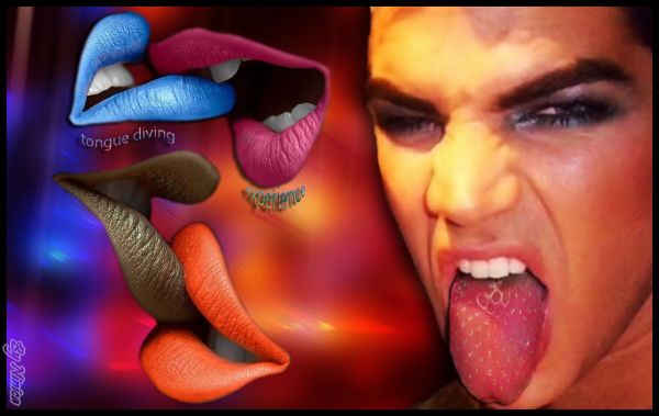 Será que o famoso mergulho de língua de Adam Lambert está virando uma tendência?
By Mônica Smitte
