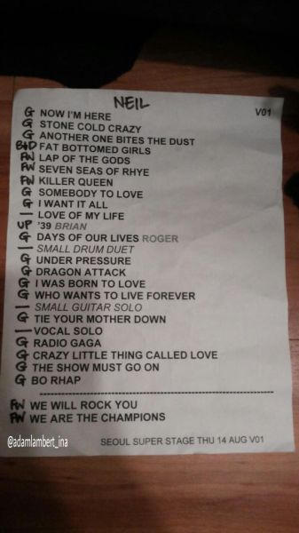 Créditos: @AdamLambert_INA
