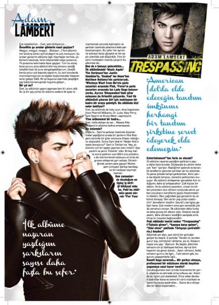 Créditos: Adam Lambert Turkey
