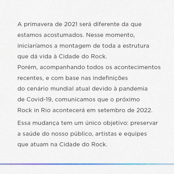 Créditos: Rock in Rio
