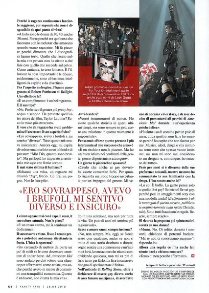 Créditos: Adam Lambert TV
